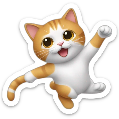 Un chat qui fait un pouce en l'air sticker