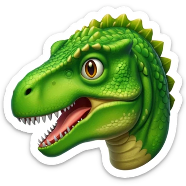 T. rex staring directly at me  sticker
