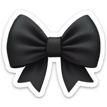 Black bow sticker