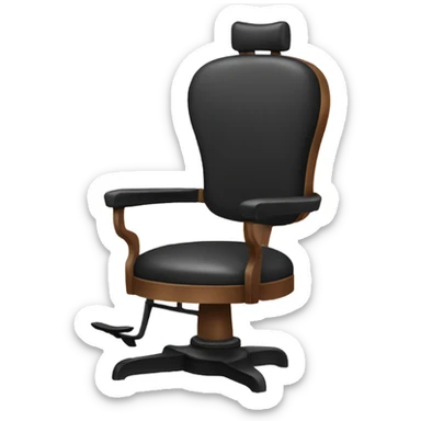 Chair barber sticker