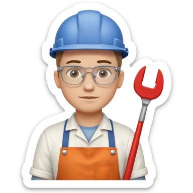 modern workshop carpenter portrait, head and shoulders only, safety glasses, sleek apron, clean minimal style, confident expression, 3D cartoon, mobile game icon style, clean background, no text, no watermark
 sticker