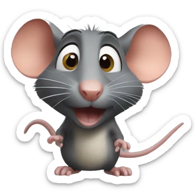 rat from ratatouille  sticker