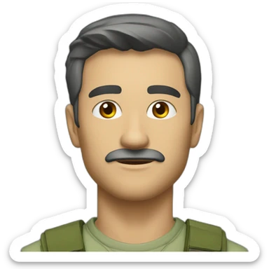 Китайскии мужчина едет на зеленом танке т-34 sticker