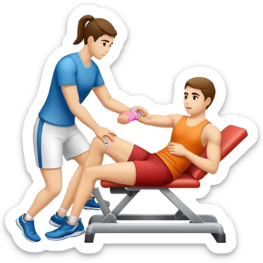 Physical therapy for tendon injury sticker
