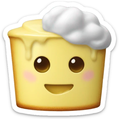 a singular tin of custard sticker