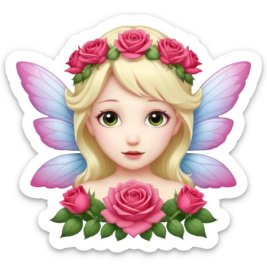 Rose wings,Flower Fairies. sticker