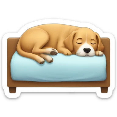 dog sleeping snoring zzzzz sticker
