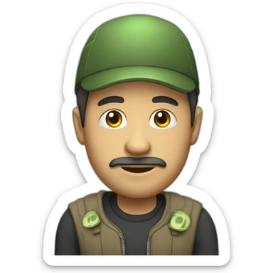 Money tyrban man sticker