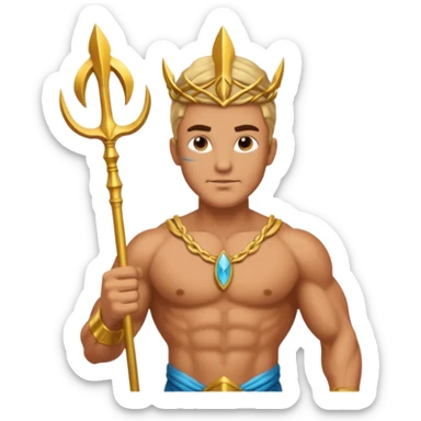 atlantis man OF THE SEA sticker