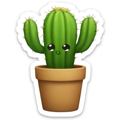 Cactus labbro sticker
