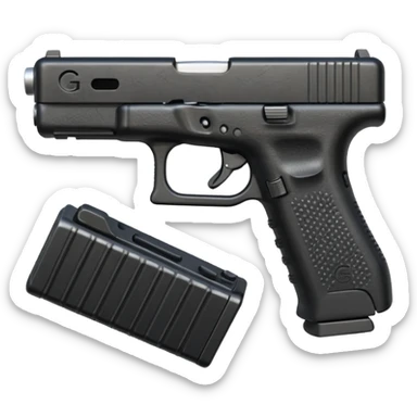 Make a Glock with a drum mag sticker