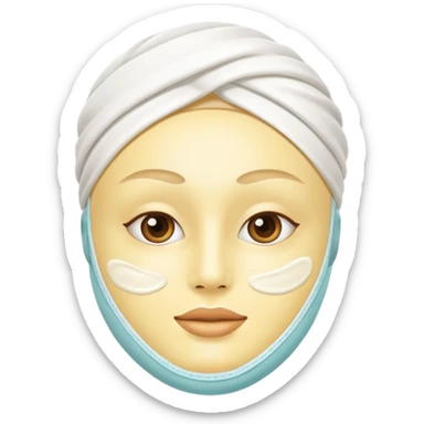 skincare mask sticker
