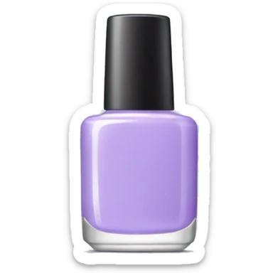 Light purple nail polish bottle sticker