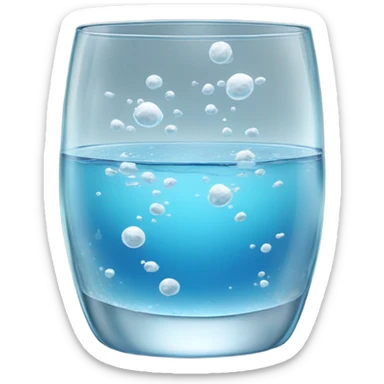 explosion atom in glass water sticker
