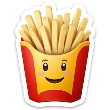 McDonald's fries sticker