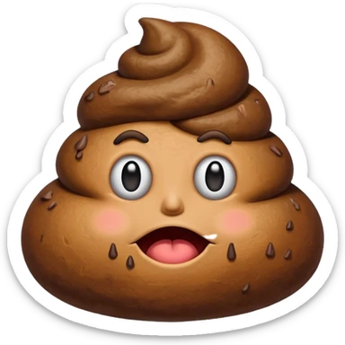 the poop emogi, a pile of poop in trumps image   none of those are what i want sticker