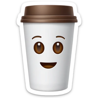 paper coffee cup sticker