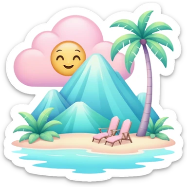 Pastel Mania Paradise sticker