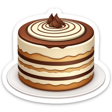 tiramisu cake sticker
