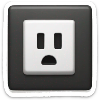 A switch turned off sticker