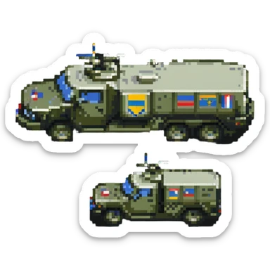 Ukrainian military transport sticker