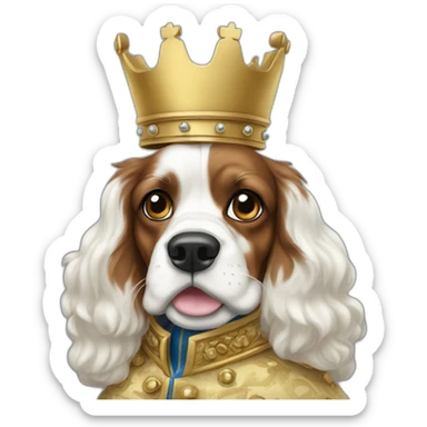 King charles III waving sticker