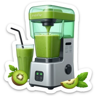 A SMOOTHIE MACHINE WITHOUT THE LID ON, THE SMOOTHIE SPLASHES OUT AND MAKES A MESS sticker