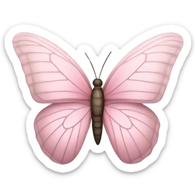 Light pink butterfly  sticker