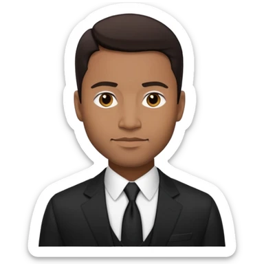 Andre Rison (b.1967) with dark brown hair, black suit sticker