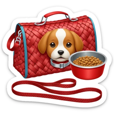 Goals:
1) Isometric style
2) Emoji style
3) Physically realistic in the style of Apple (so things should be sufficiently realistic and as expected)
4) Avoid anything that could be considered offensive, even 2%

---
Now generate an image to represent a list to buy items for a new dog. sticker