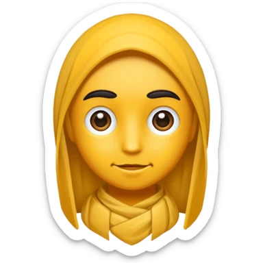 Siyah dümdüz saçlı makyajı soft ve ruju kiko  olan bir kız sticker