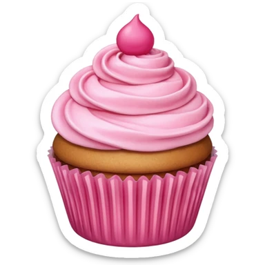 لمبرقيني Cupcake with pink icing sticker