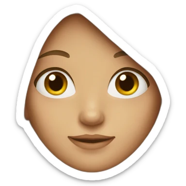 a girl with long curve hair sticker