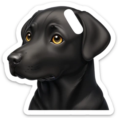 Black Labrador sticker