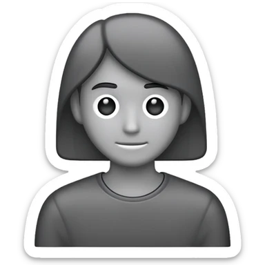 user picture placeholder, dark grey sticker