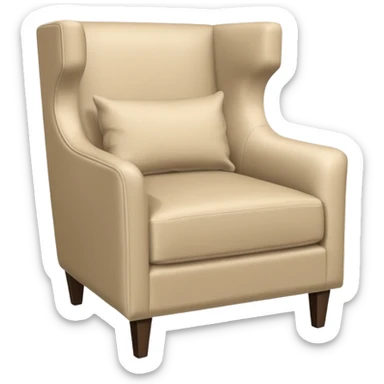 modern armchair in corner of hotel rom sticker
