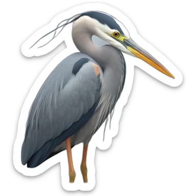 Heron called Yoann sticker