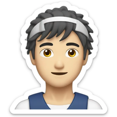 Gojo satoru avec son bandeau sticker