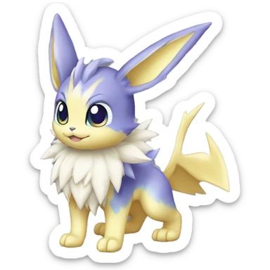 Shiny-Eeveelution-Cute-Dragon-Pokémon-fusion full body sticker