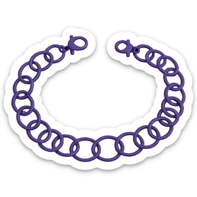 realistic 3D gothic bracelet with more black, minimal and dark sticker