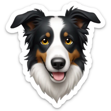 Border collie guiñando ojo sticker