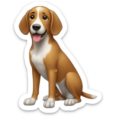 dog-spiking-volleyball sticker