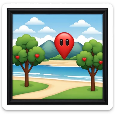ubicacion roja sticker