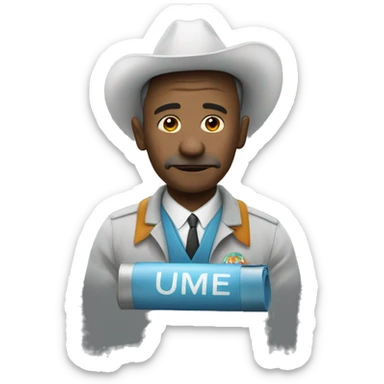 un mec qui fume sticker