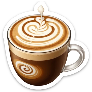 Latte art sticker