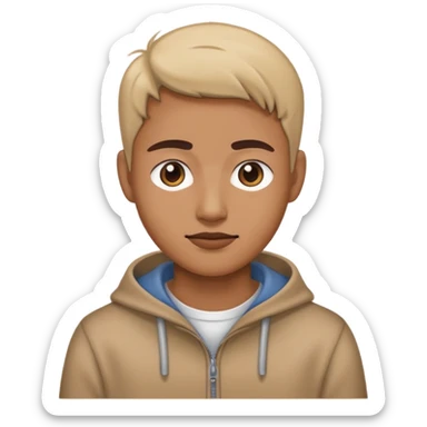 a person alone far away from a group sticker