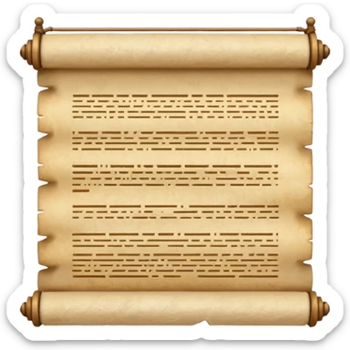 papyrus scroll sticker