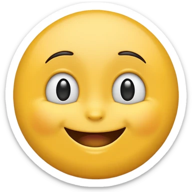 Emoji peaking from the side sticker