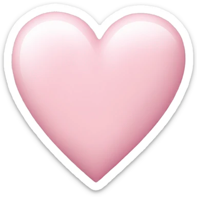 Light pink heart sticker