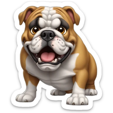 mad british bulldog sticker
